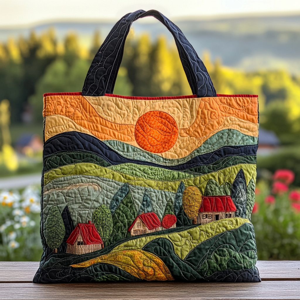 Spring Sky Quilted Tote Bag The Perfect Everyday Tote Bag Awesome Birthday Gift Ideas
