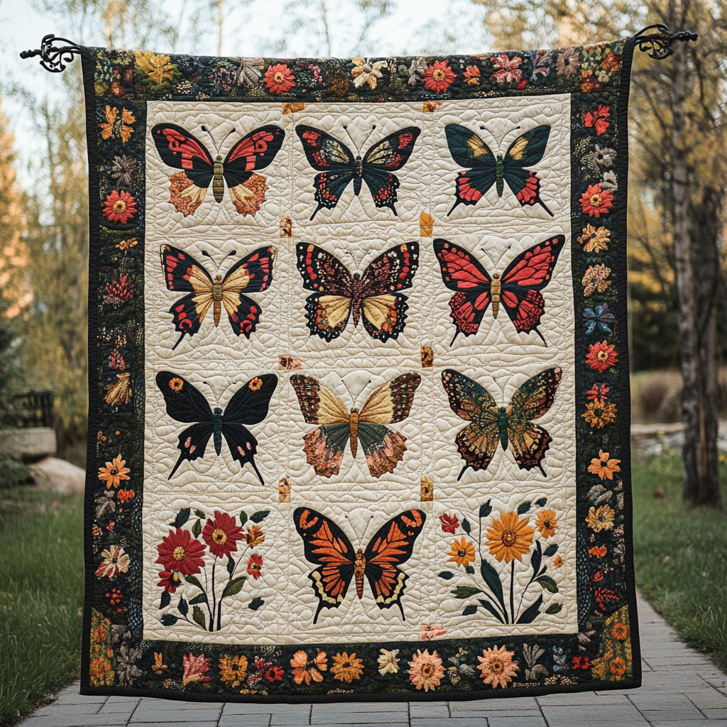Springtime Flutters Quilted Blanket Bedroom Ideas Best Mum Gifts