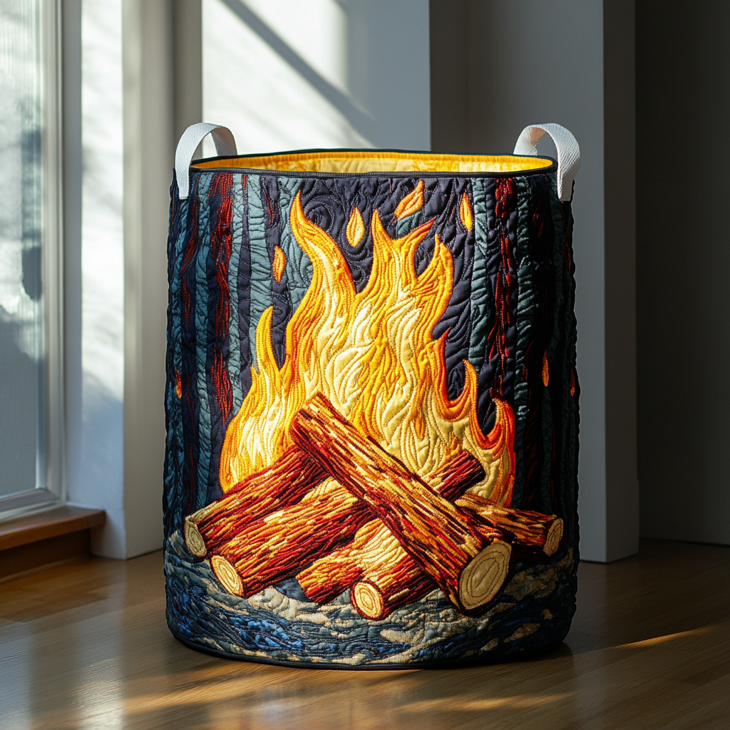 Star Flame Quilted Laundry Basket Clothes Basket Best Mothers Day Gifts