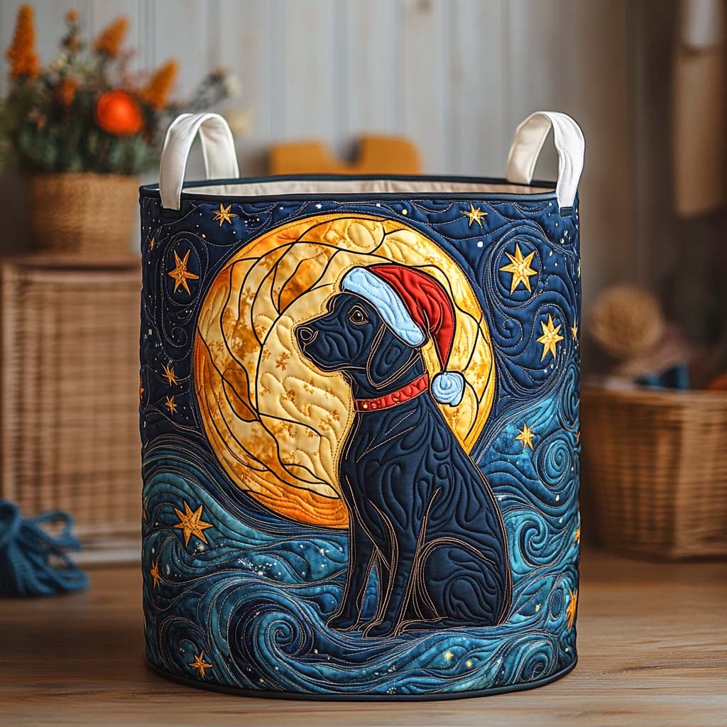 Star Howl Quilted Laundry Basket Clothes Basket Storage Gifts For Labrador Retriever Lovers