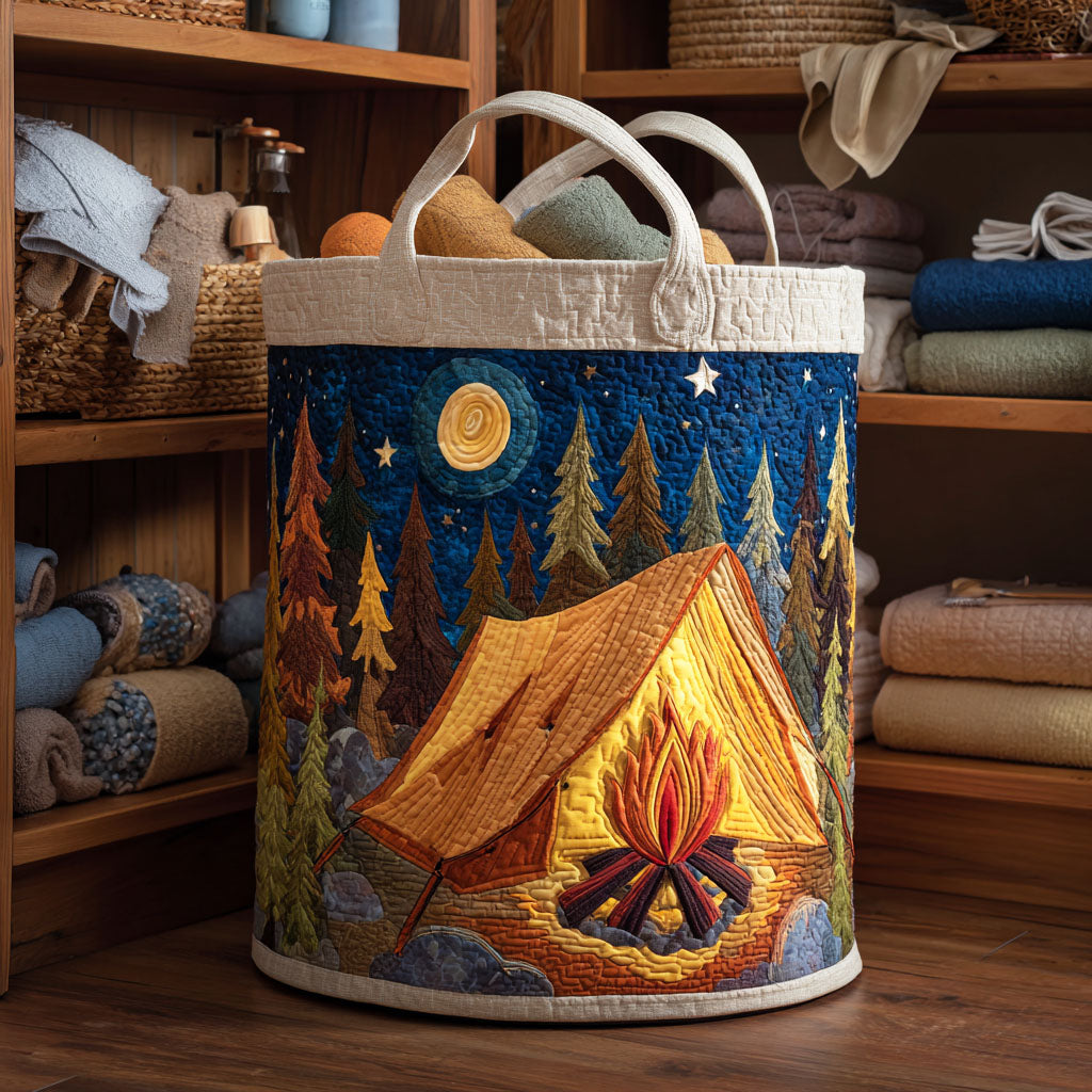 Star Tent Quilted Laundry Basket Unique Clothes Hamper Good Gifts For Dads