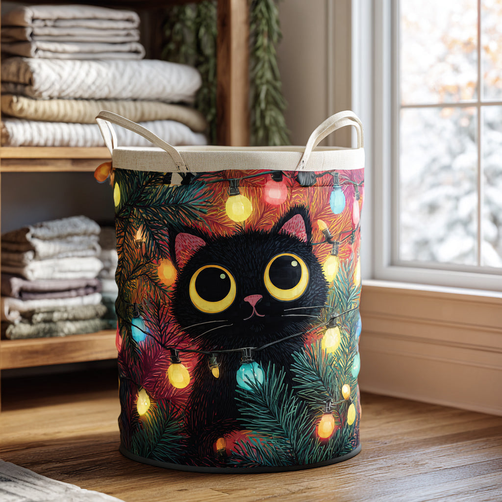 Starlit Paws Quilted Laundry Basket Unique Laundry Hamper Ideas Christmas Gifts For Your Grandmother
