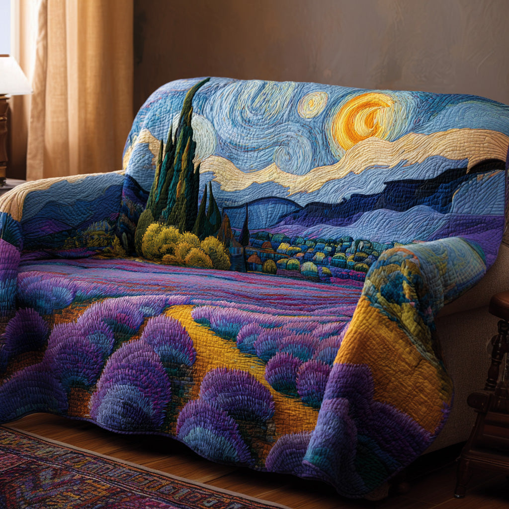 Starry Dawn Fields Quilted Sofa Cover Great Couch Covers Last Minute Father'sDay Gifts