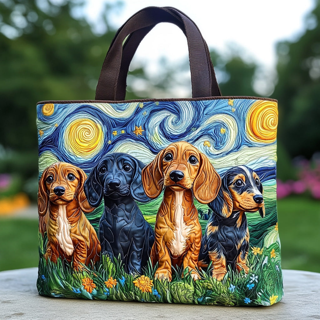 Starry Night Trails Quilted Tote Bag Handbag For Women Unique Mother's Day Gifts