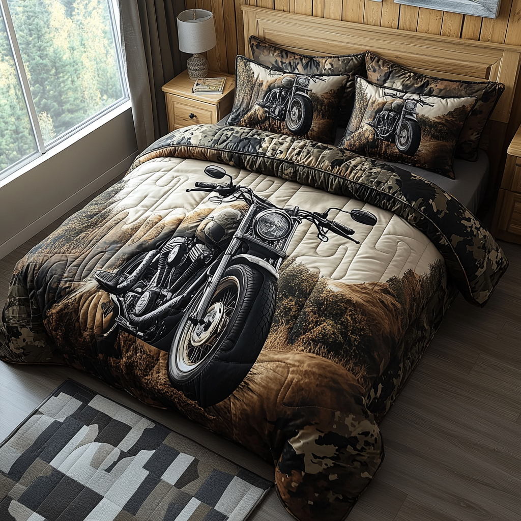 Steel Stallion Quilted Bedding Set Bedroom Decorations Great Father's Day Gifts