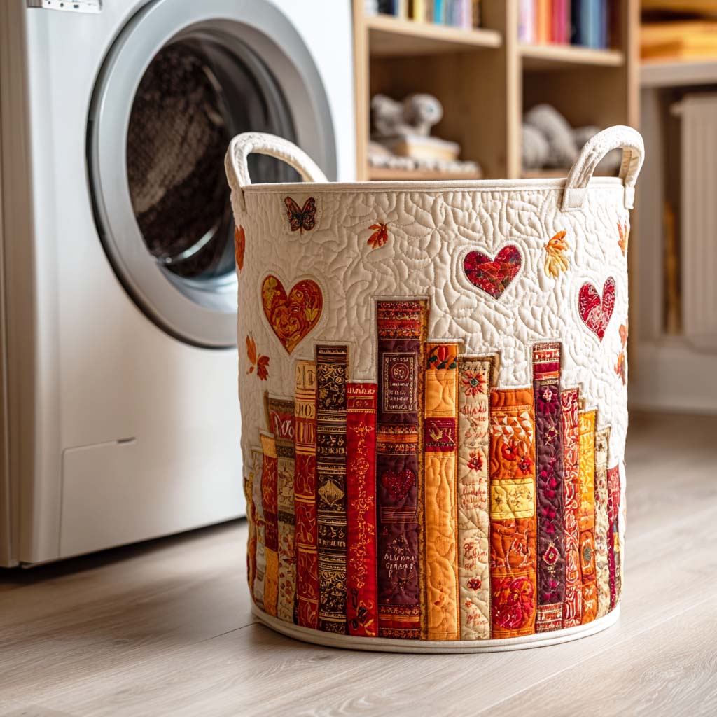 Story Haven Quilted Laundry Basket Foldable Laundry Hamper Gifts For Busy Moms