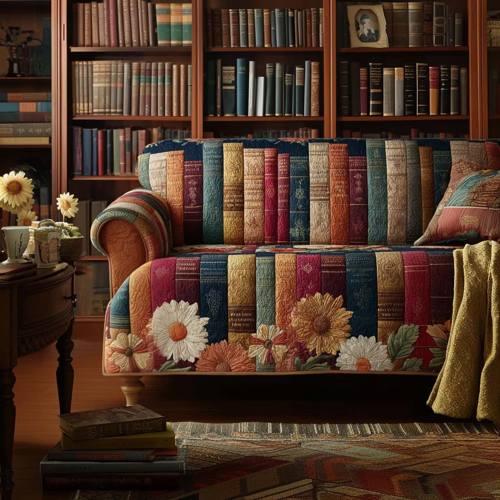 Storytime Haven Quilted Sofa Cover The Best Couch Slipcovers Gifts For Readers