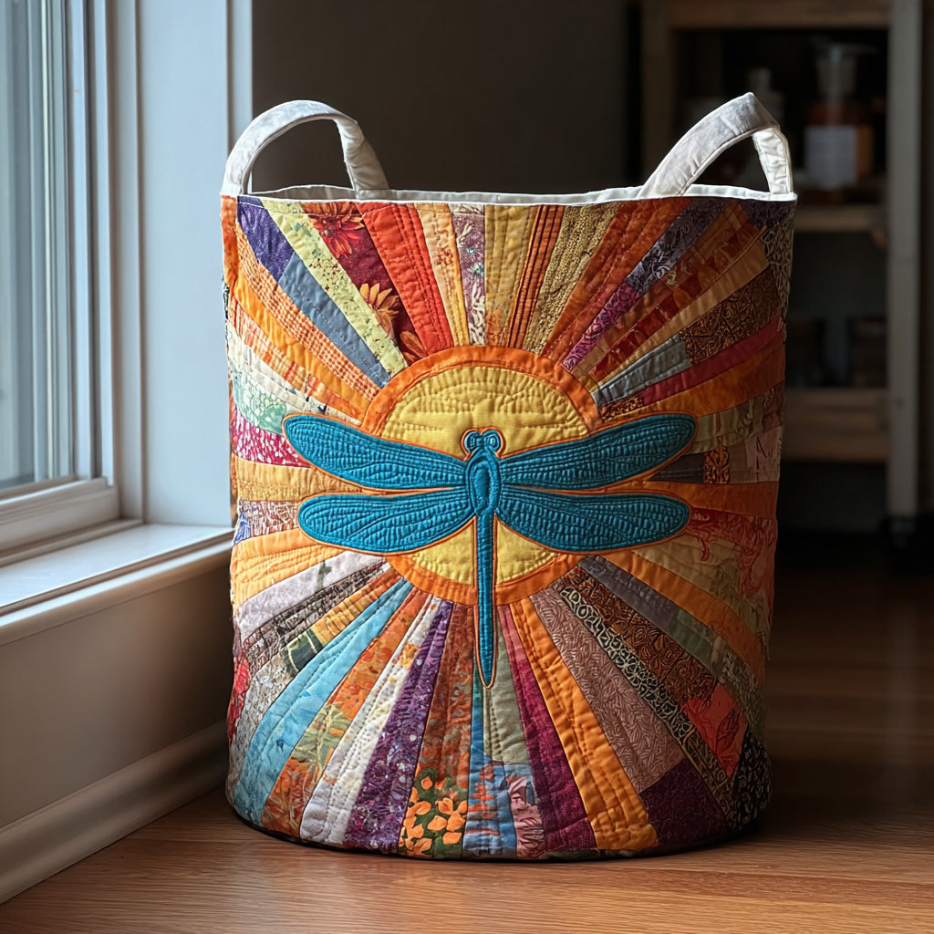 Sun Flight Quilted Laundry Basket Unique Laundry Hamper Ideas Cute Dragonfly Lover Ideas For Gifts