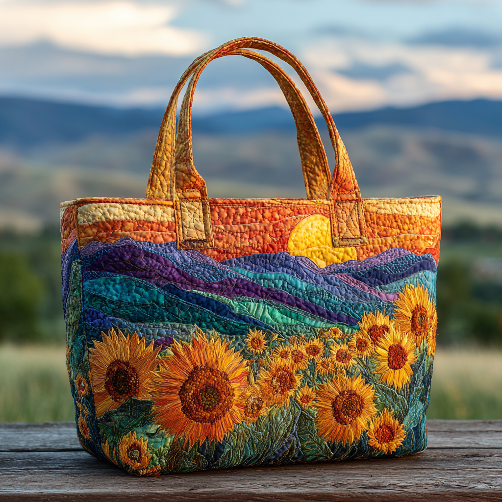 Sunflower Hills Quilted Tote Bag Best Totes Gift Ideas For Mom