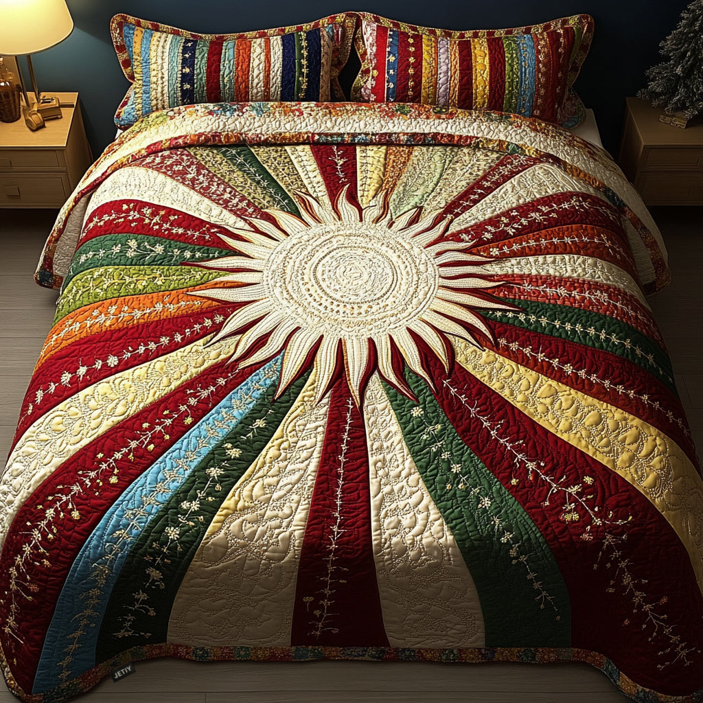 Sunny Glow Quilted Bedding Set Best King Bedding Sets Special Mothers Day Gifts