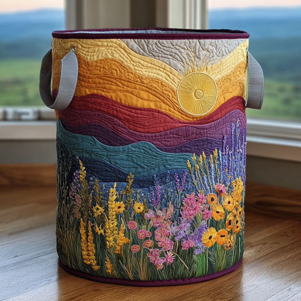 Sunny Highlands Quilted Laundry Basket Home Decor Meaningful Gifts For Mom