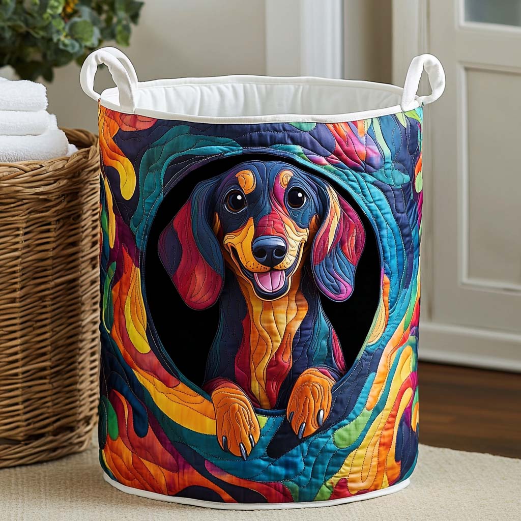 Sunset Dach Glow Quilted Laundry Basket Home Decor Stores Dog Lovers Birthday Presents
