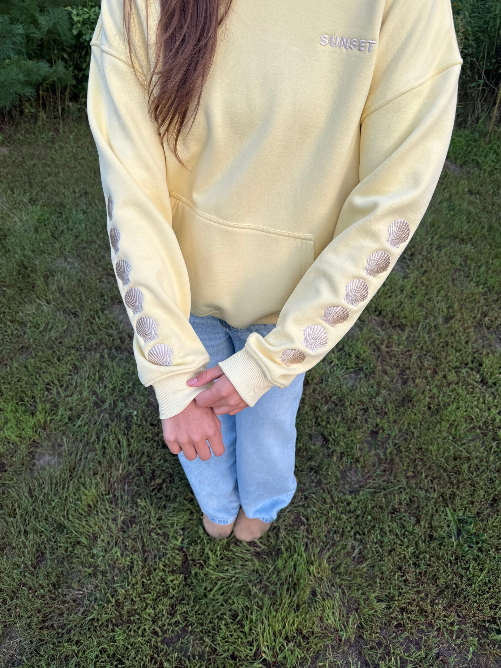 Sunset Surf Hoodie Coastal Bloom Hoodie Sunset Surf Merch Summer Vacation Outfits Womens