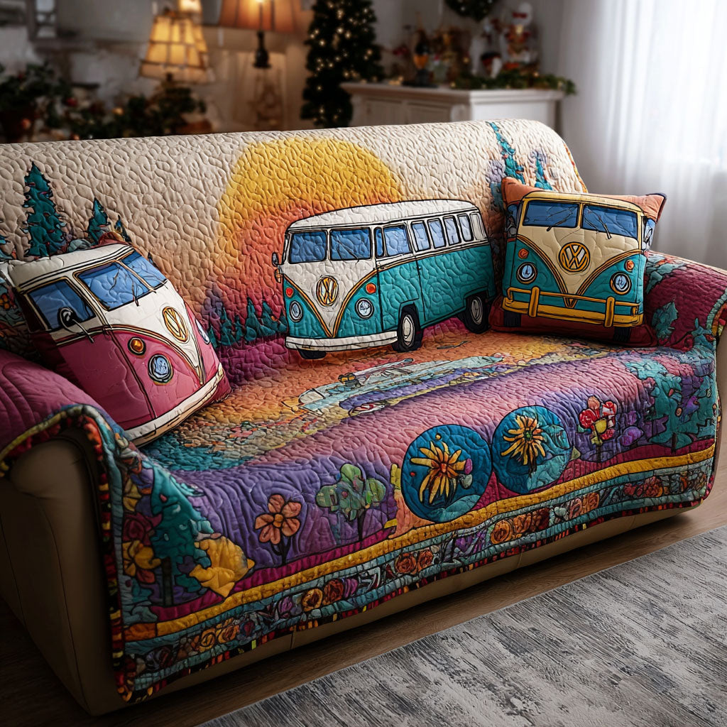 Sunshine Gypsy Quilted Sofa Cover Furniture Covers Cool Gifts For Hippies