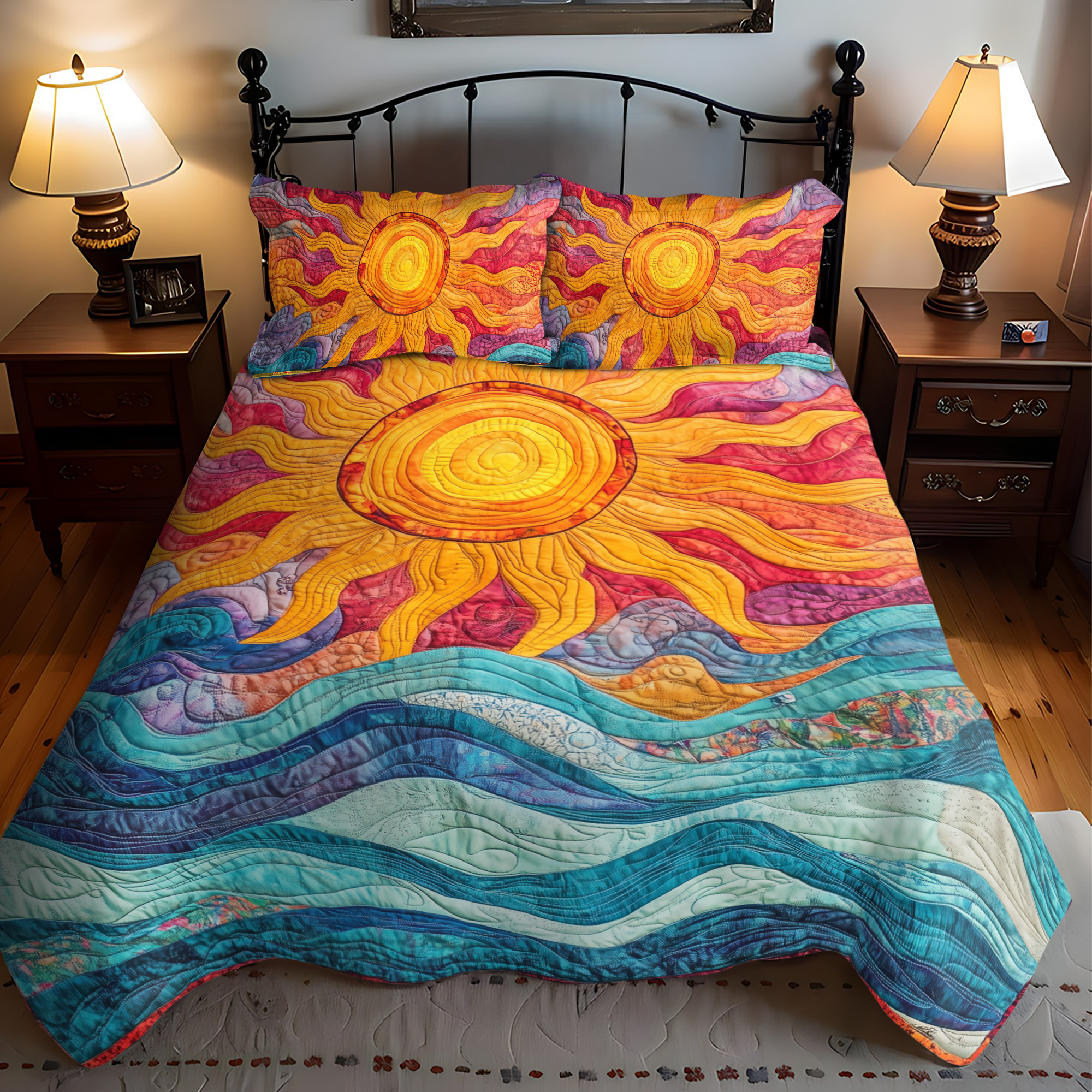Sunshine Parade Quilted Bedding Set Best Sheet Sets Mother's Day Gifts From Daughter