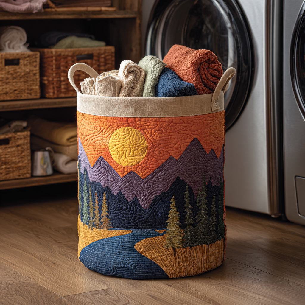 Sylvan Woodland Quilted Laundry Basket Good Laundry Baskets House Warming Idea