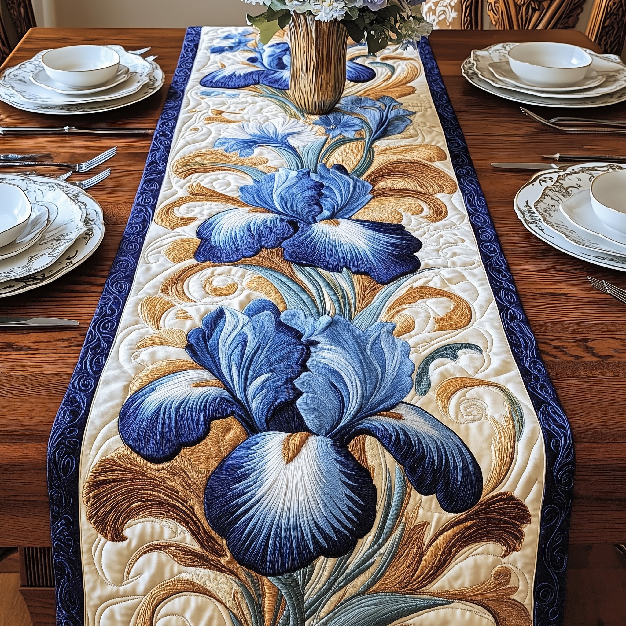Symbol of Hope Quilted Table Runner Runner Table Mat Gift For Mother On Mother's Day
