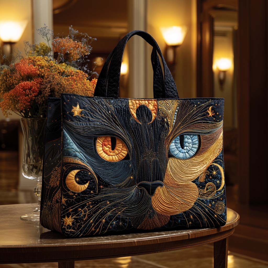Tabby Touch Quilted Tote Bag Trendy Shoulder Bags Special Mother's Day Gifts