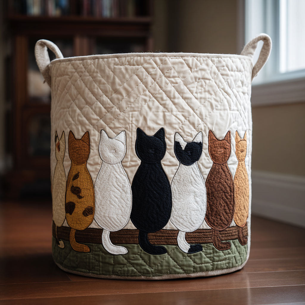 Tail-End Tales Quilted Laundry Basket Clothes Basket Interesting Housewarming Gifts