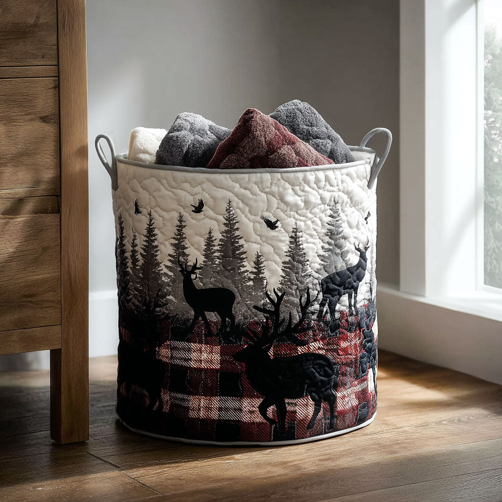 Tartan Trail Spirit Quilted Laundry Basket Unique Laundry Hamper Good Father's Day Presents