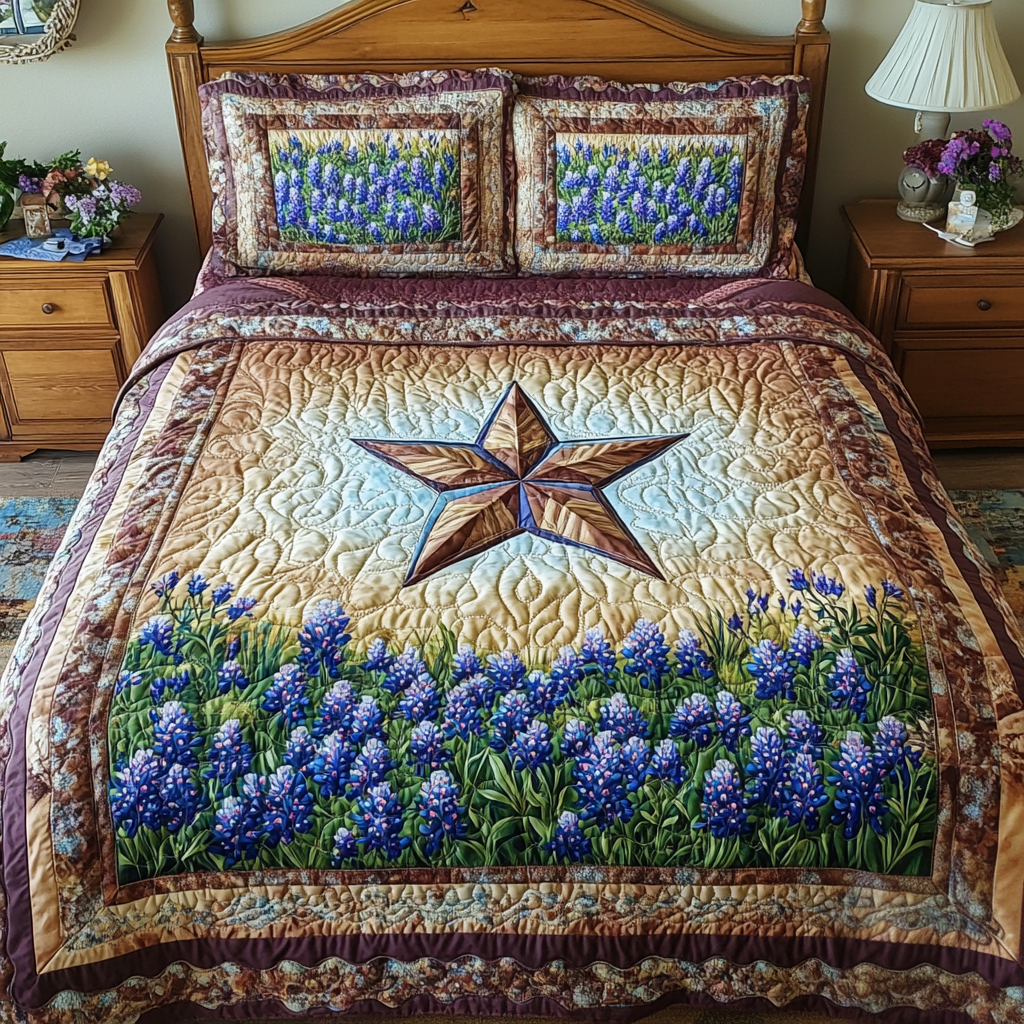 Texas Pride Quilted Bedding Set Best Comforter Sets Gift Delivery Texas