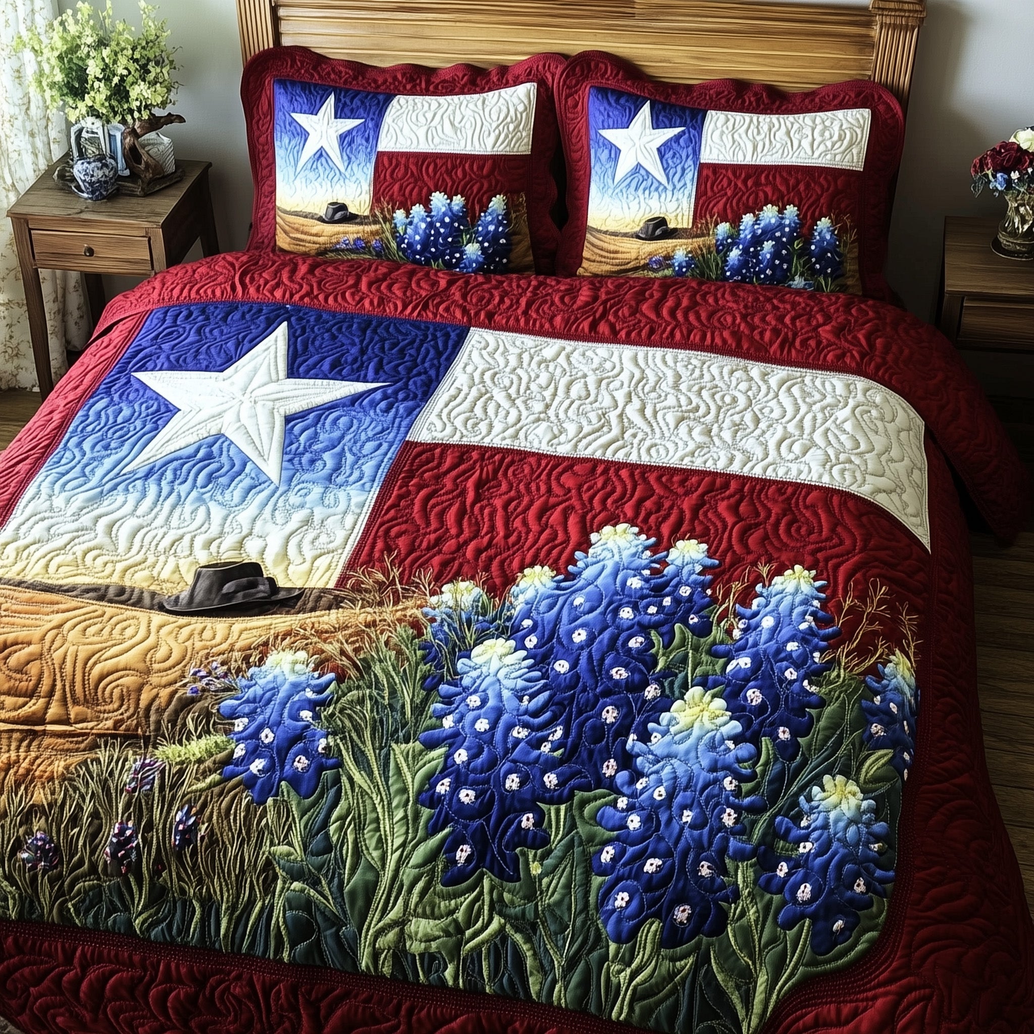 Texas Pride Quilted Bedding Set Best Queen Sheets Cool Texas Gifts