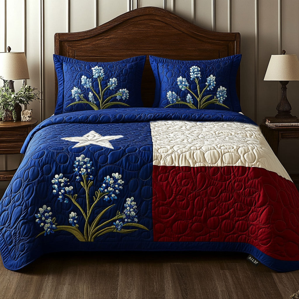 Texas Pride Quilted Bedding Set Best Sheet Sets Texas Themed Gifts