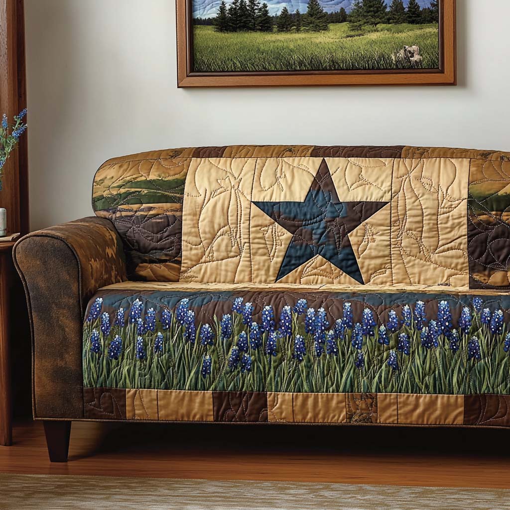 Texas Soul Quilted Sofa Cover Couch Covers Texan Gift Items