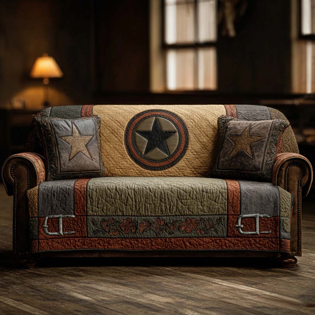 Texas Star Bold Quilted Sofa Cover Couch And Sofa Covers Texas Gifts To Send
