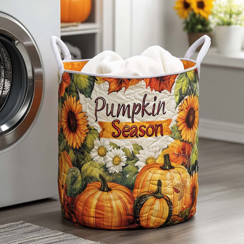 Thankful Days Quilted Laundry Basket Unusual Laundry Basket Thanksgiving Gifts For Friends