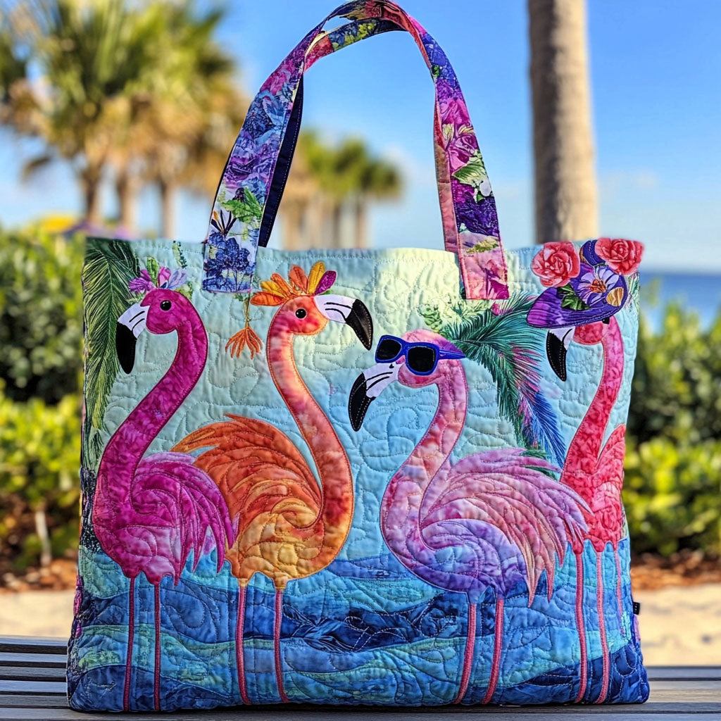 The Flamingo Edit Quilted Tote Bag Best Tote Handbags Gifts For Mom Birthday