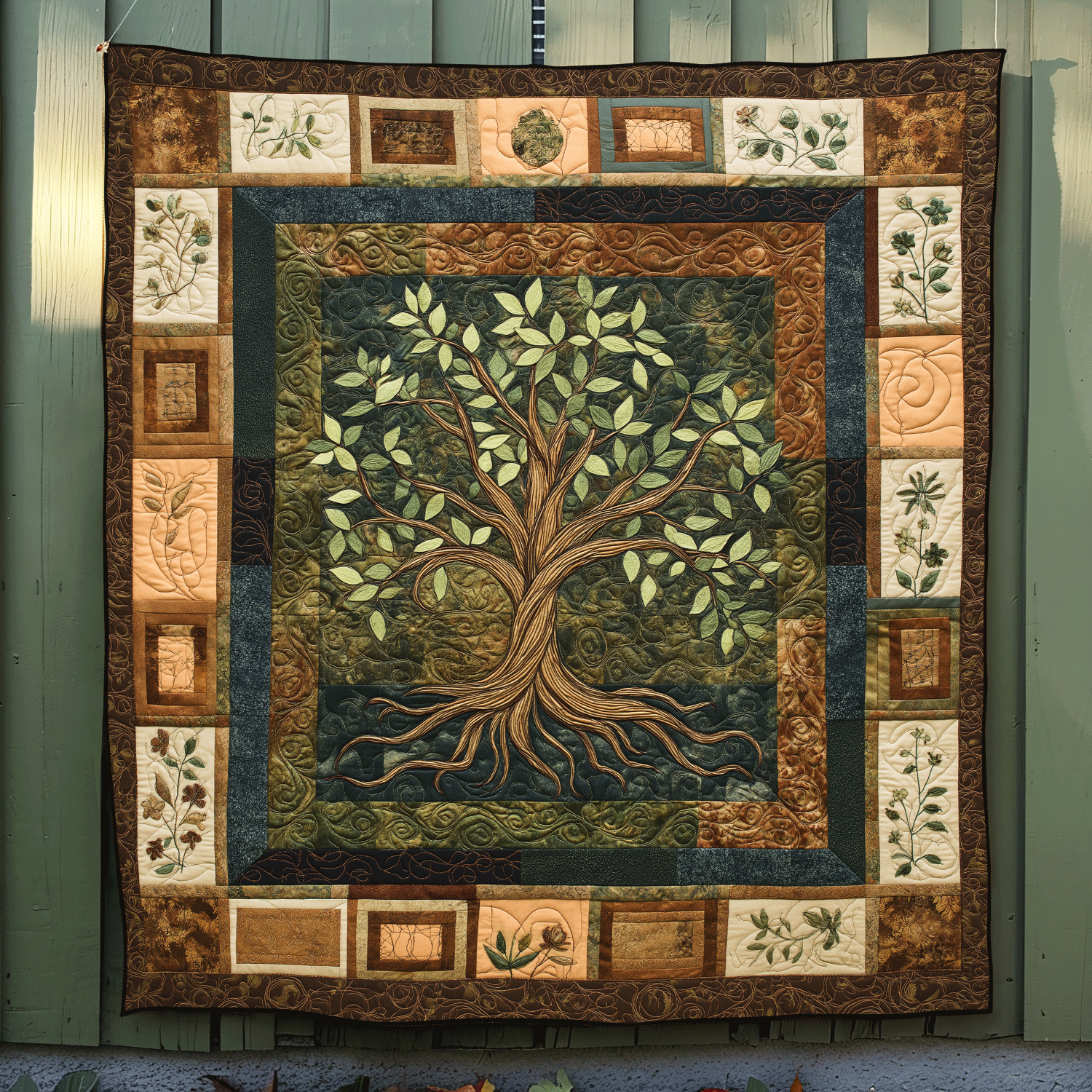 The Life Tree Quilted Blanket Quilt Comforter Sets Tree Of Life Gifts For Parents