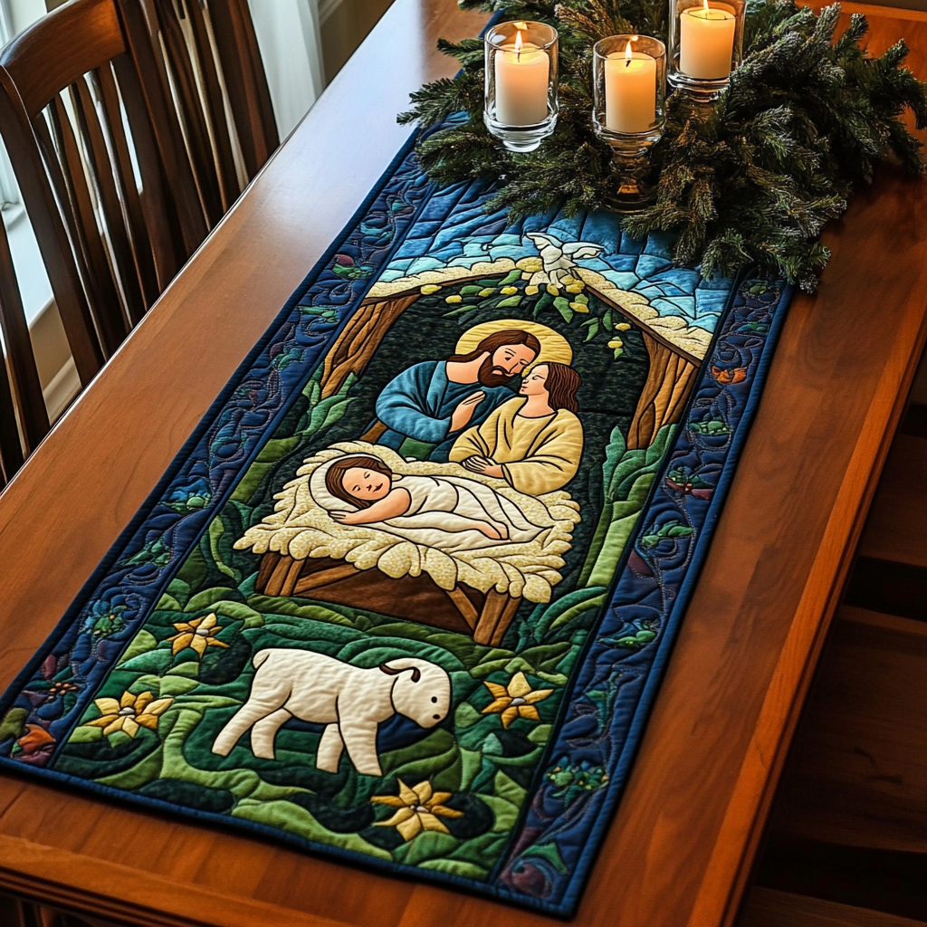 The Season The Reason Quilted Table Runner Christmas Dining Table Runner Gift Ideas For Men Who Have Everything