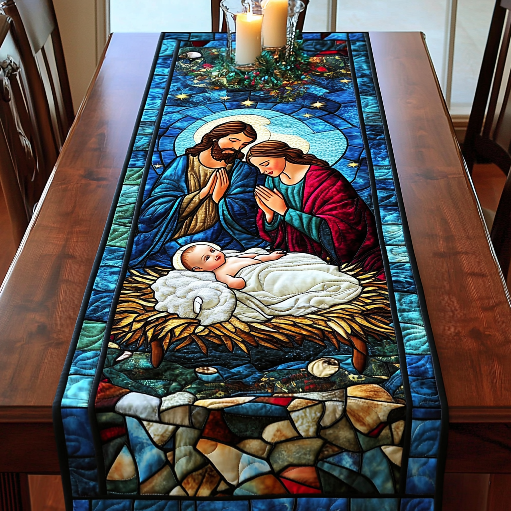 The Season The Reason Quilted Table Runner Holiday Themed Table Runners Xmas Gift Ideas
