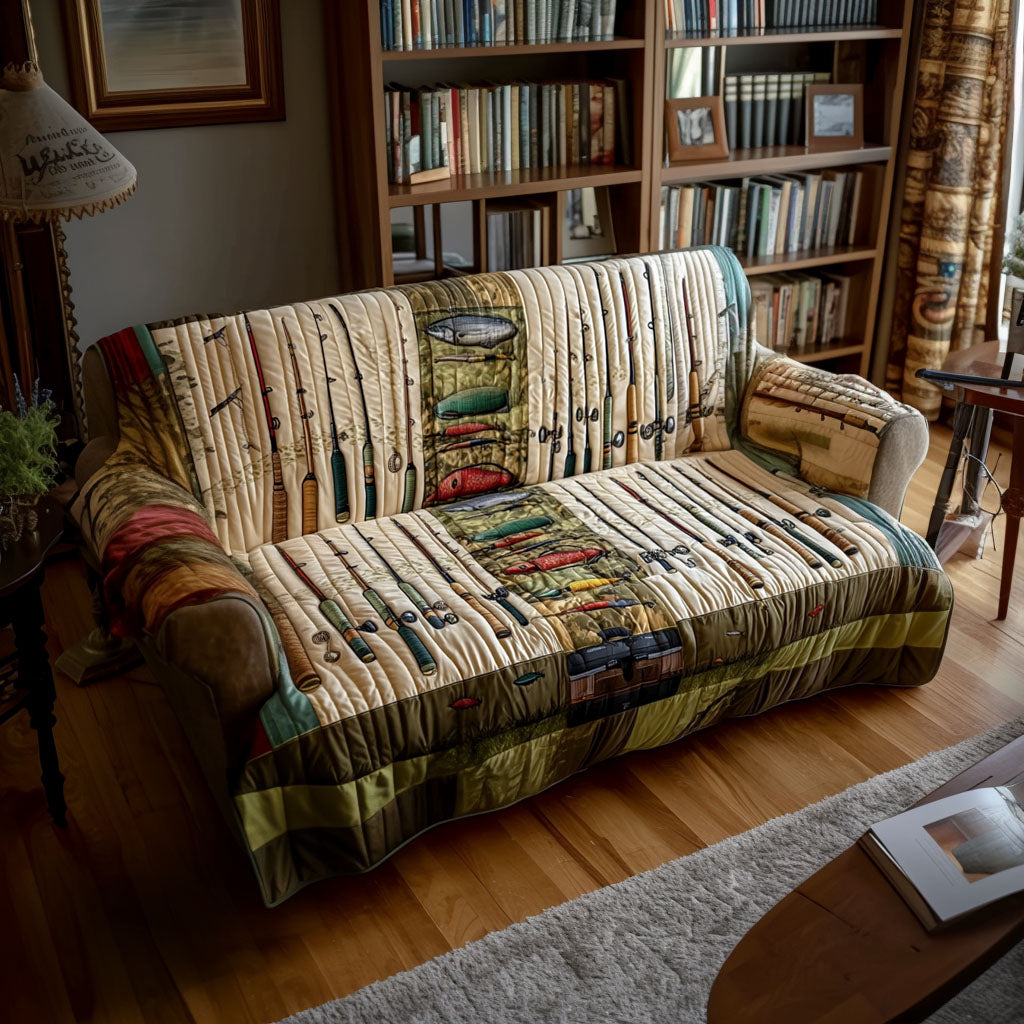 The Tackle Drawer Quilted Sofa Cover Sofa Seat Covers Dad Fathers Day Gifts