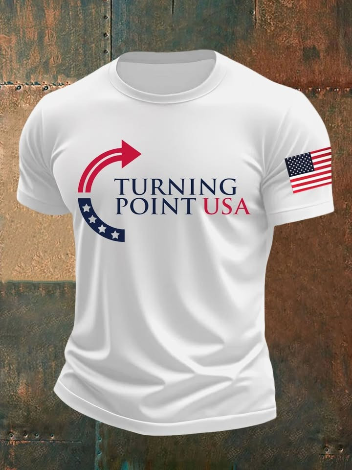 The Turning Point USA Men's Polo Shirt RIP Charlie Kirk TPUSA Merch Clothing For Sale - Image 4