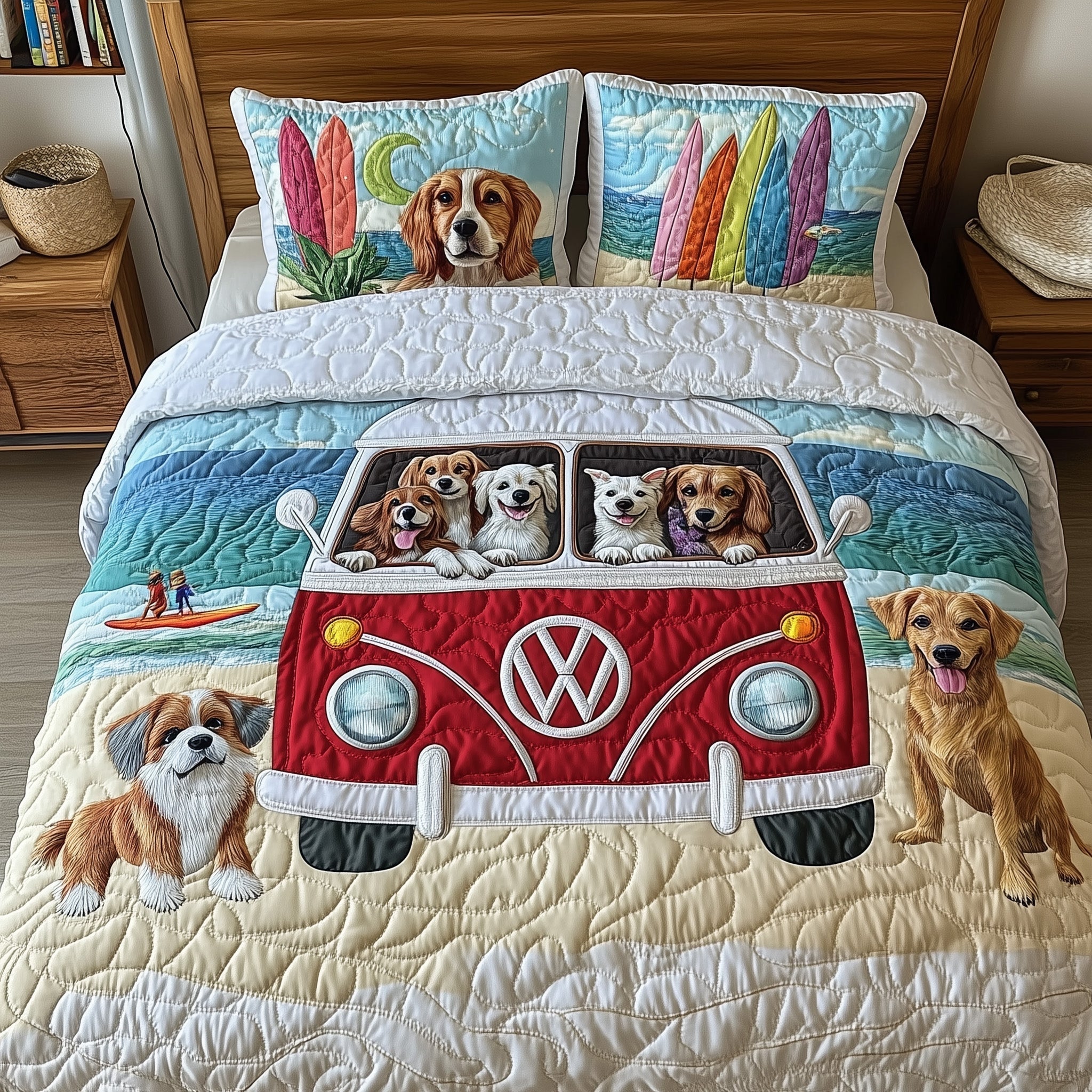 The Ultimate Dog Vacation Quilted Bedding Set Great Sheet Sets Gift Ideas For Dog Lovers