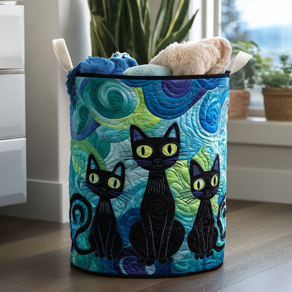 The Whisker Parade Quilted Laundry Basket Modern Laundry Hamper New House Gifts