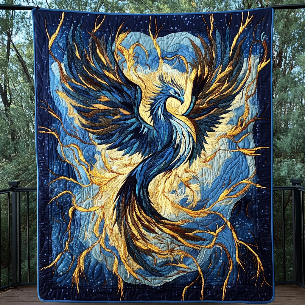 Thunder Phoenix Quilted Blanket Bed Bedding Set Father's Day Presents For Dad Ideas 2026