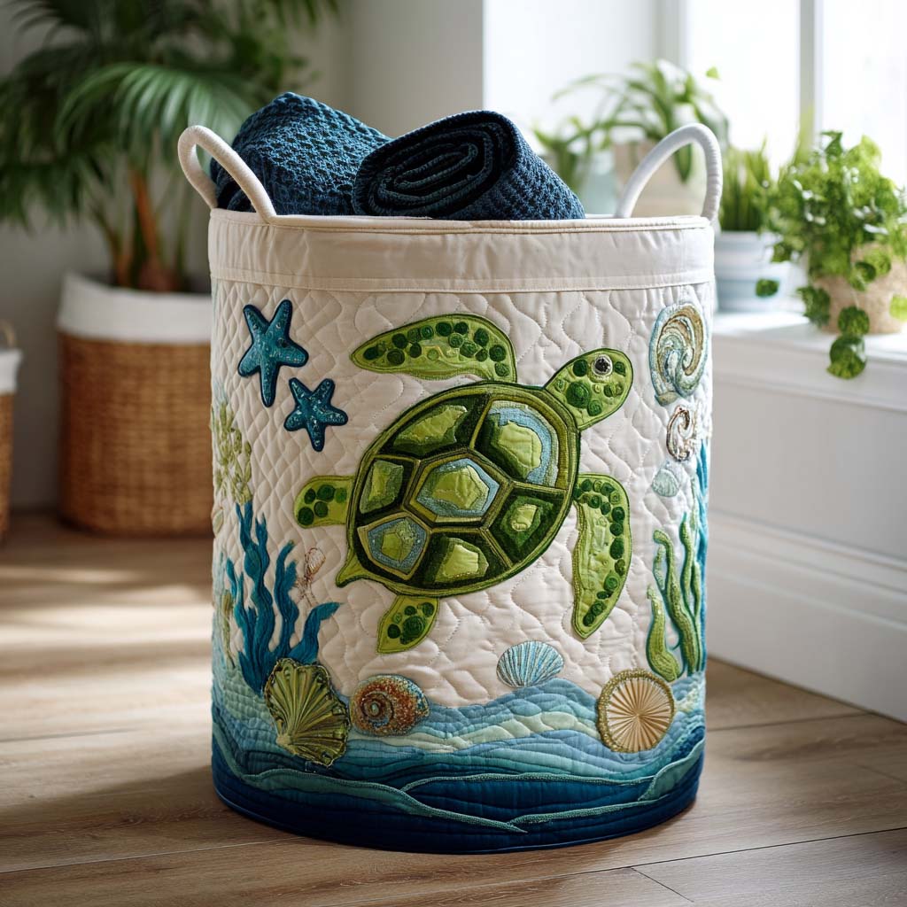 Tidal Voyage Quilted Laundry Basket Good Laundry Baskets Last Minute Mothers Day