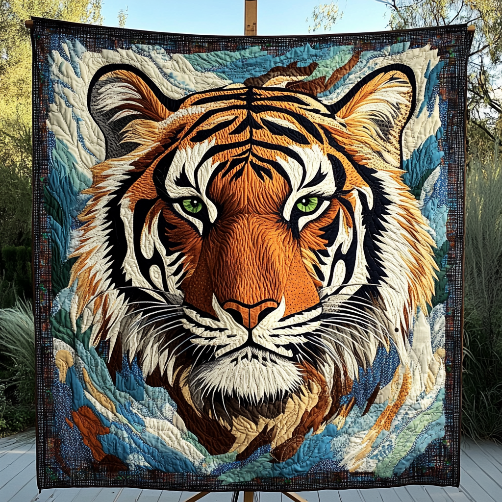 Tiger Spirit Quilted Blanket Comforter And Sheet Sets Fathers Day Presents