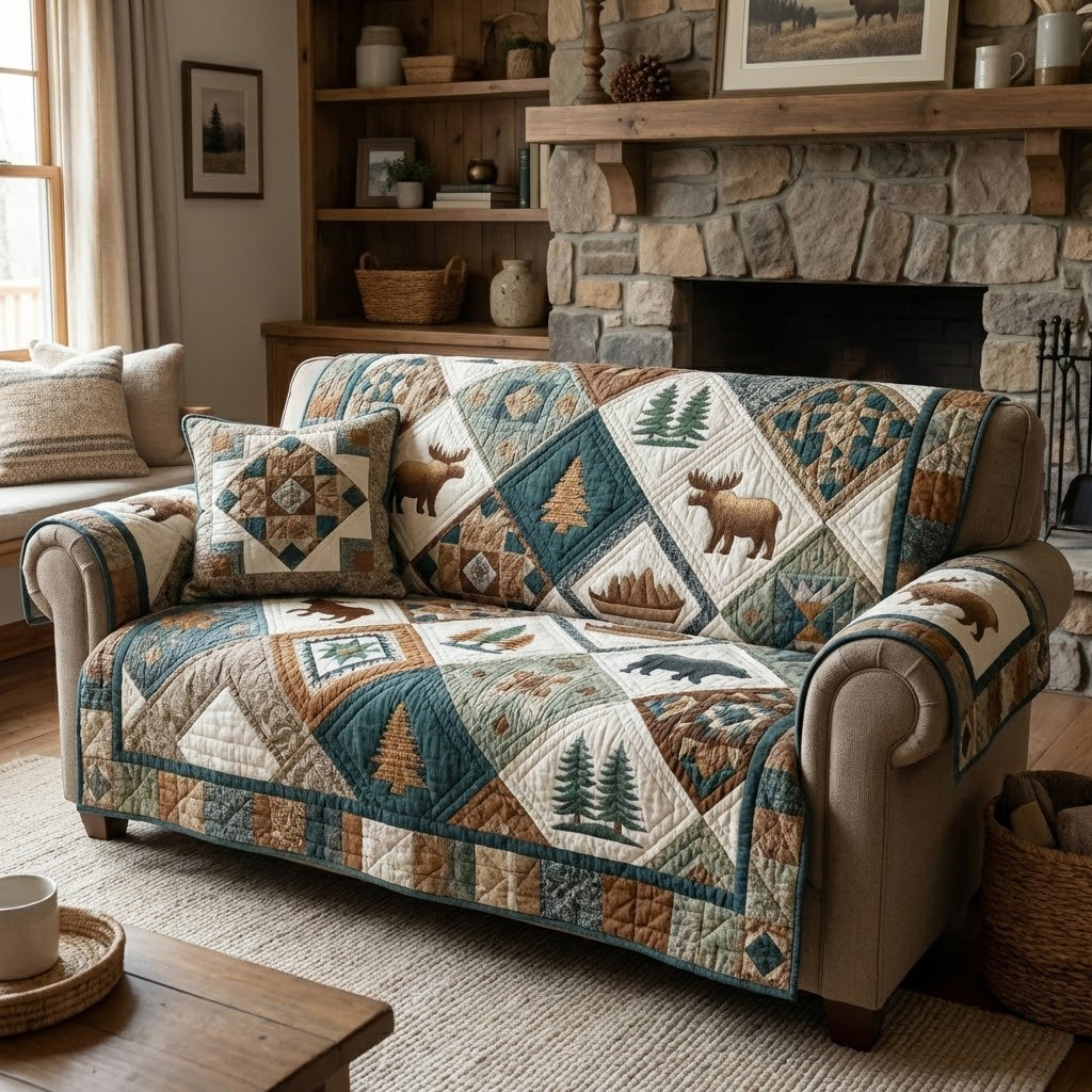 Timber Creek Quilted Sofa Cover Furniture Covers For Sofas Unique Bear Gifts