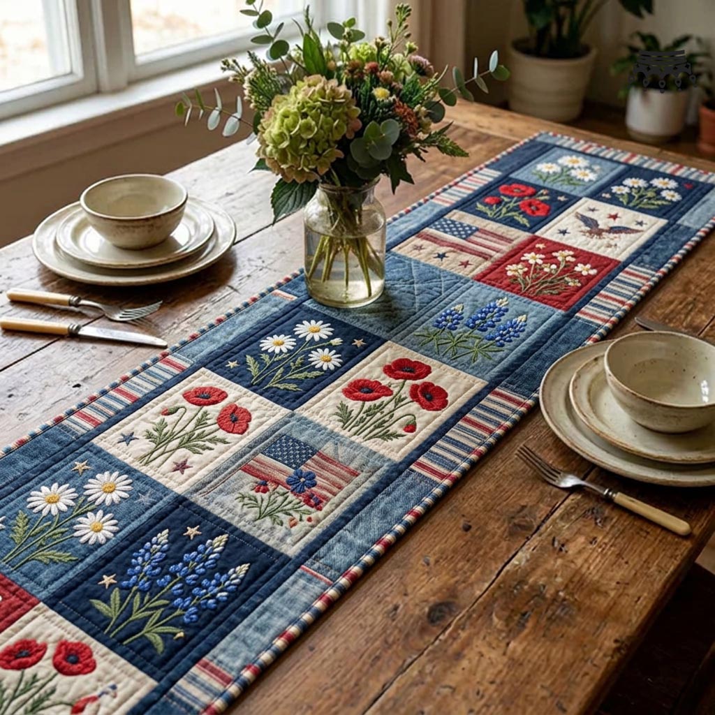 Timber Lodge Quilted Table Runner Dining Room Table Runners Presents For Bear Lovers