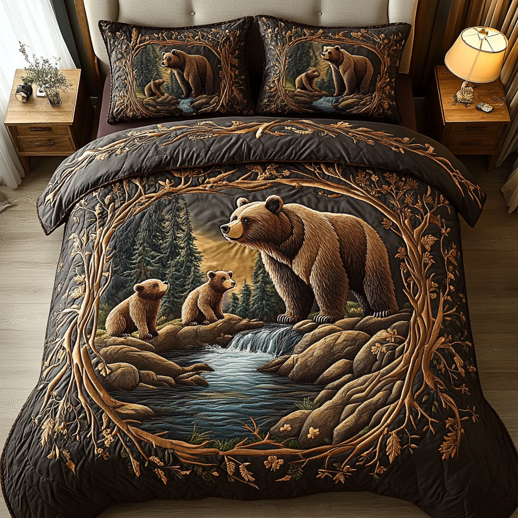 Timber Roar Quilted Bedding Set Best Sheet Sets Gifts For Mom From Daughter