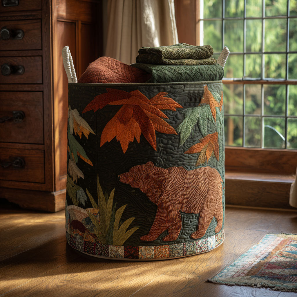 Timber Trail Strength Quilted Laundry Basket Foldable Storage Bin Meaningful Gifts For Dad Birthday