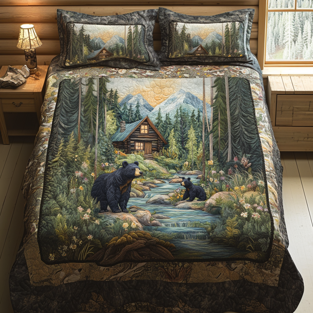 Timber Trails Quilted Bedding Set Cute Sheet Sets Family Gift Ideas