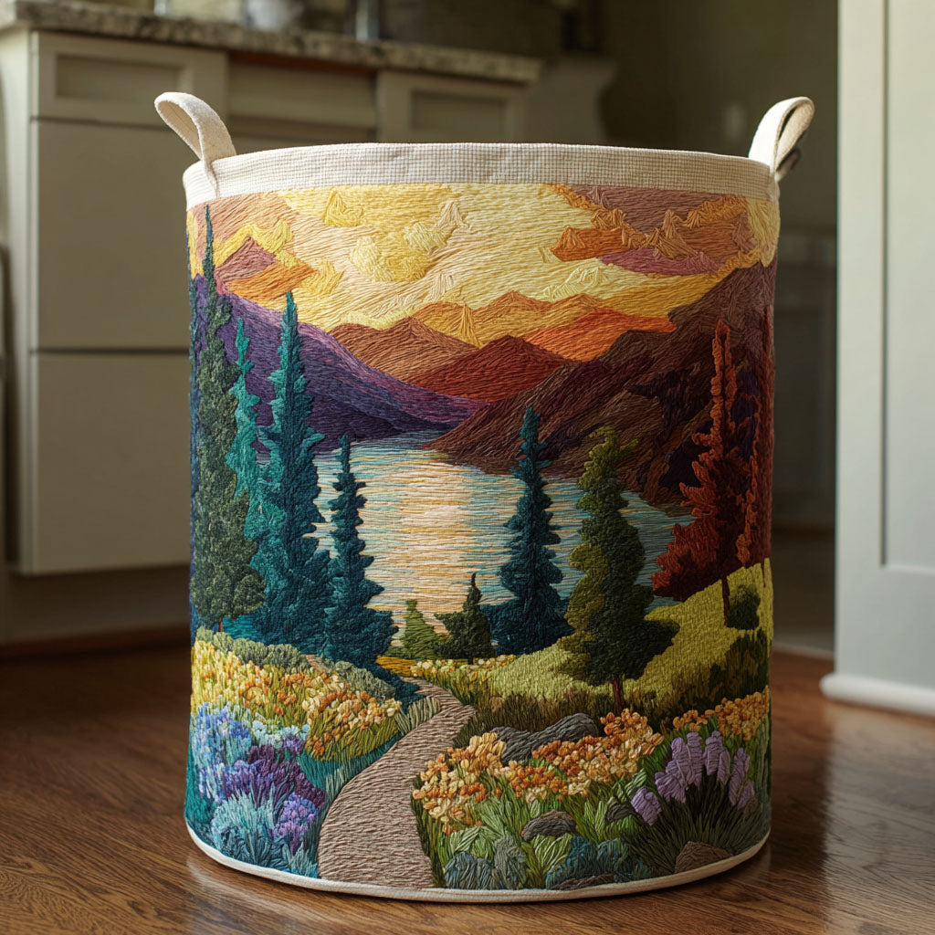 Timber Valley Quilted Laundry Basket Home Decor Styles Unique Gifts For Dad