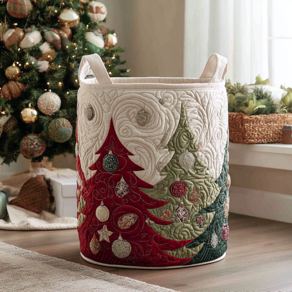 Tinsel Dreams Quilted Laundry Basket Unique Laundry Hamper Christmas Presents For Your Daughter