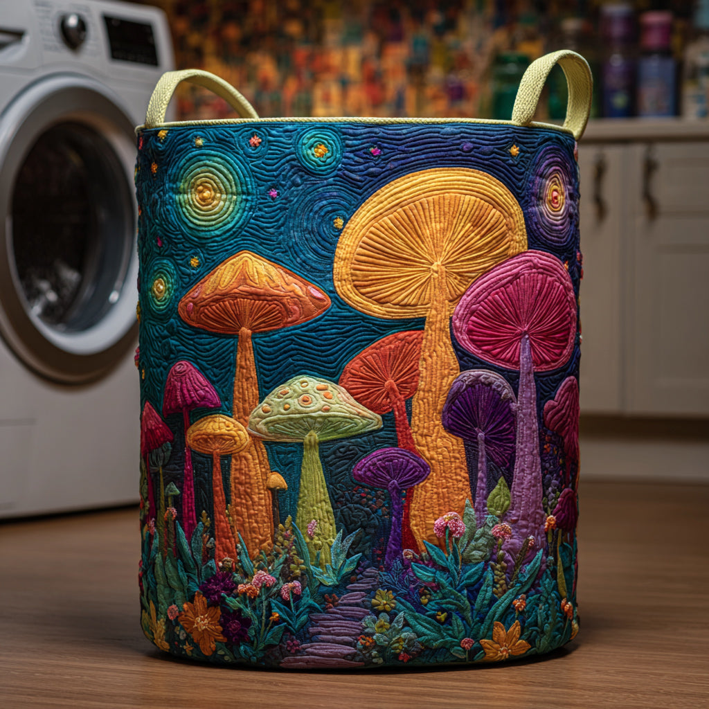 Toadstool Mushroom Quilted Laundry Basket Best Clothes Hamper Gifts For Father's Day From Wife