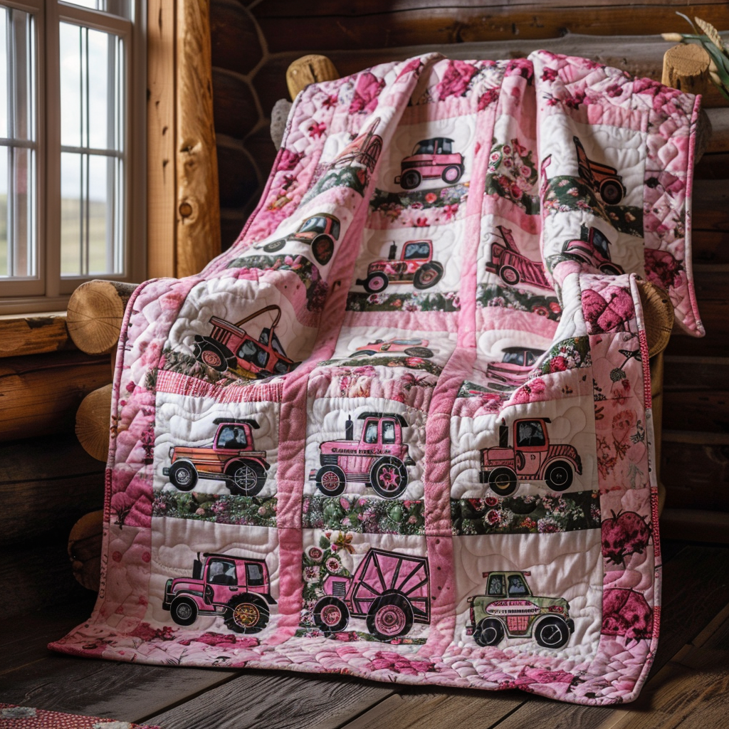 Tractor Dreams Quilted Blanket Bed Decorations Best Gifts For Mothers